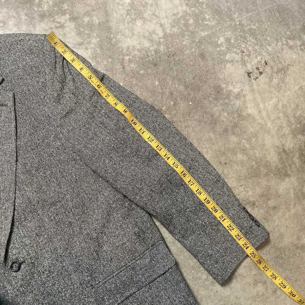 Bert Pulitzer Blazer Mens Sz 42R‎ Silk Sports Coat Single Breasted Gray Lined